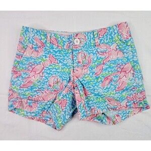 Lilly Pulitzer Callahan Short in Lobstah Roll Size 00 100% Cotton